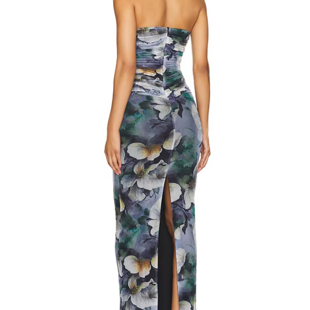 More To Come Sammie Maxi Dress in Blue Floral - Small